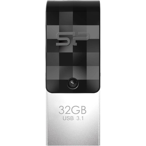 Silicon Power USB-Stick 32GB USB3.2 + Type-C C31 Black