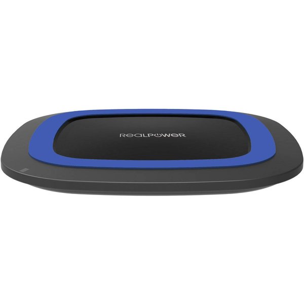 RealPower Ladegerät FreeCharge-10 + Adapter schwarz/blau