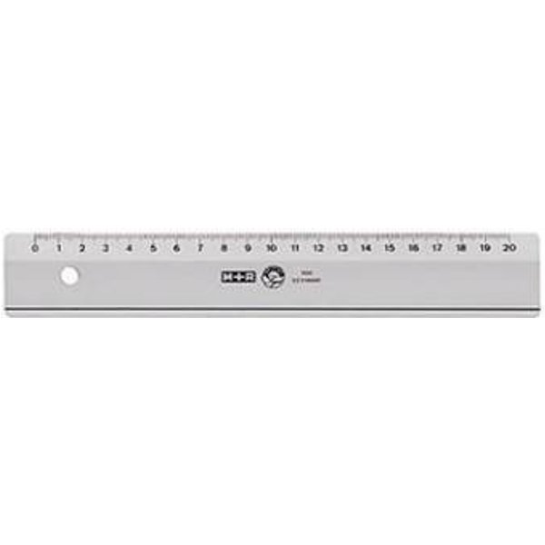 M+R Lineal breit 20cm rauchgrau 10 Stück