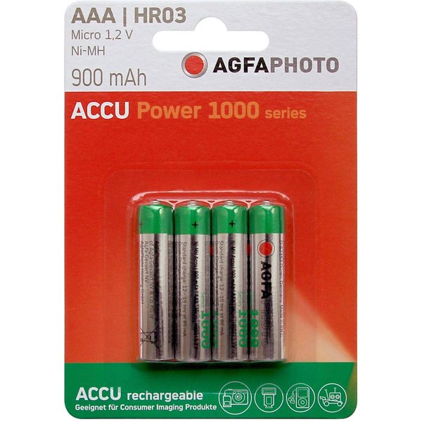 AgfaPhoto Akku Value Energy AAA HR03 900mAh 4St.