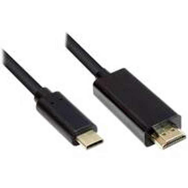 Good Connections GC-M0102 - 3 m - HDMI Typ A (Standard) - USB Typ-C - Männlich - Männlich - Gerade