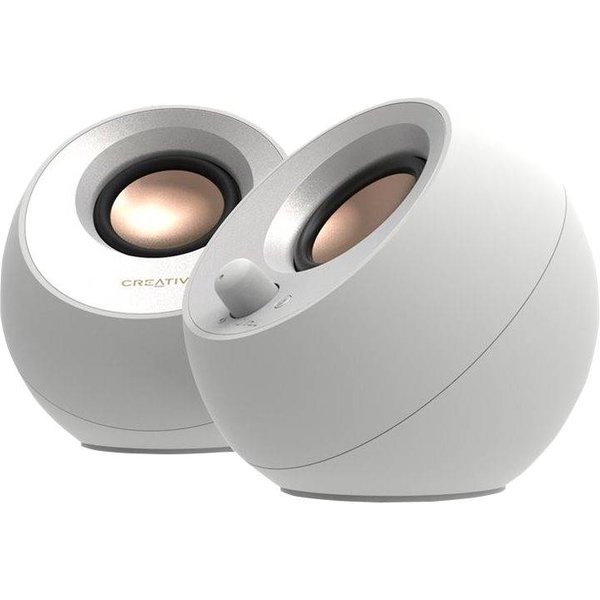 Creative Aktivbox Pebble V3 2.0,Bluetooth 5.0,USB Audio,weiß