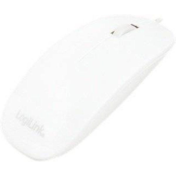 Logilink Maus USB Optical Scroll 1000dpi weiß