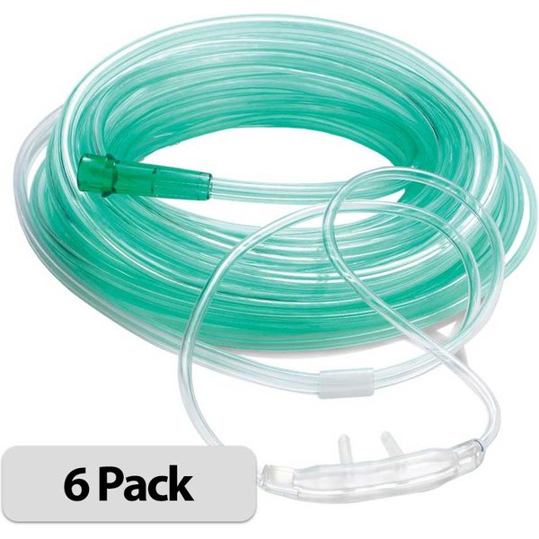 7' High Flow Adult Nasal Cannula with 3 Channel Tube (Order of 6)