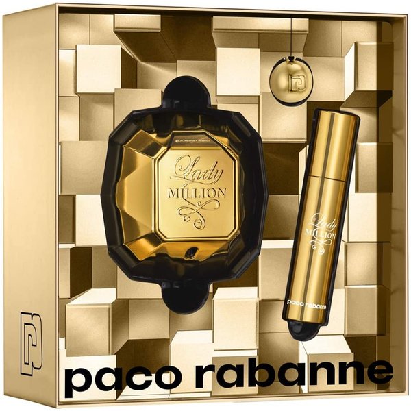 Paco Rabanne Lady Million Eau De Parfum 50ml Spray Gift Set
