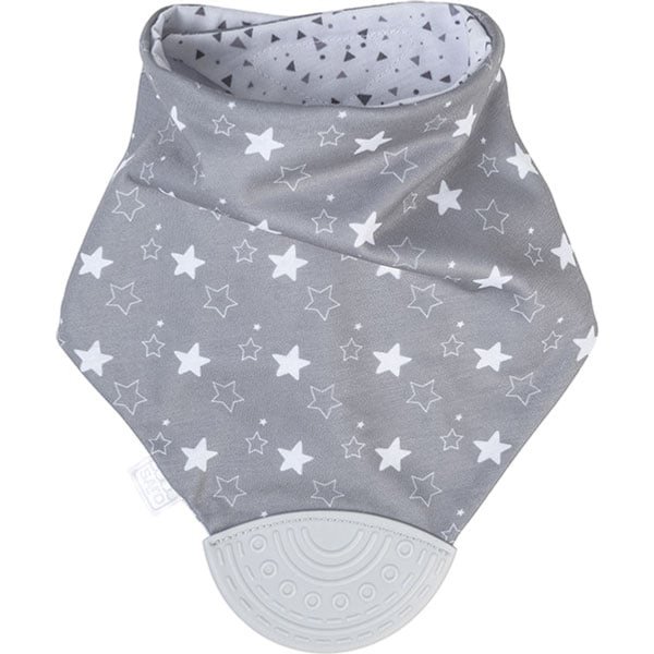 Saro Baby Bandana Reversible con Mordedor Gris | Precio, Comprar