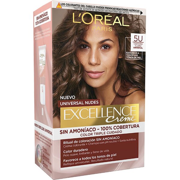 L'Oréal Excellence Universal Nudes Nº 5U Castaño Claro | Comprar