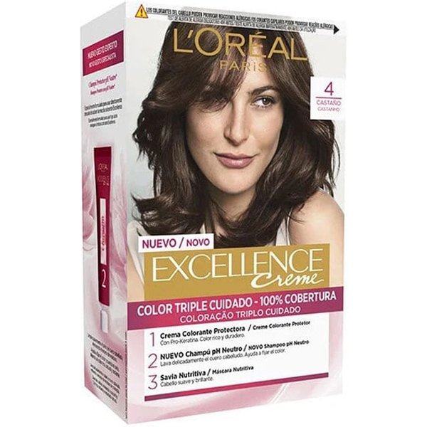 L'Oréal Excellence Creme Nº 4 Castaño // Precio, Comprar