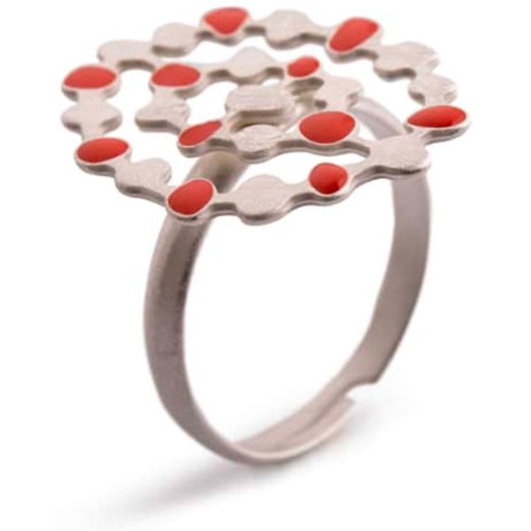 Makadama Anillo Carla Esmalte Color Plata | Paco Perfumerías