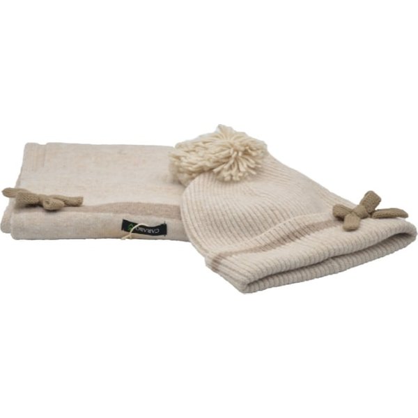 Carabo Conjunto Bufanda, Gorro y Guantes Beige | Comprar