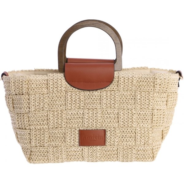 Amichi Bolso de Mano Parine Beige | Paco Perfumerías