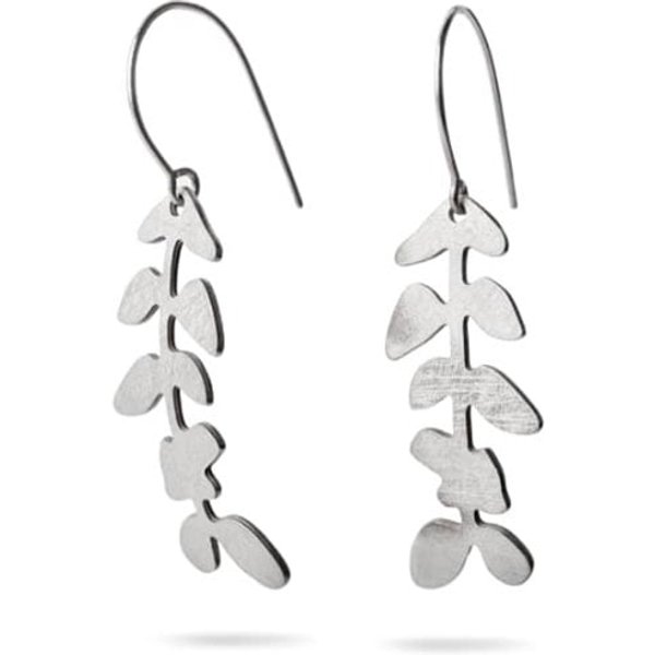 Makadama Pendientes Botasnik Hojas Color Plata | Comprar