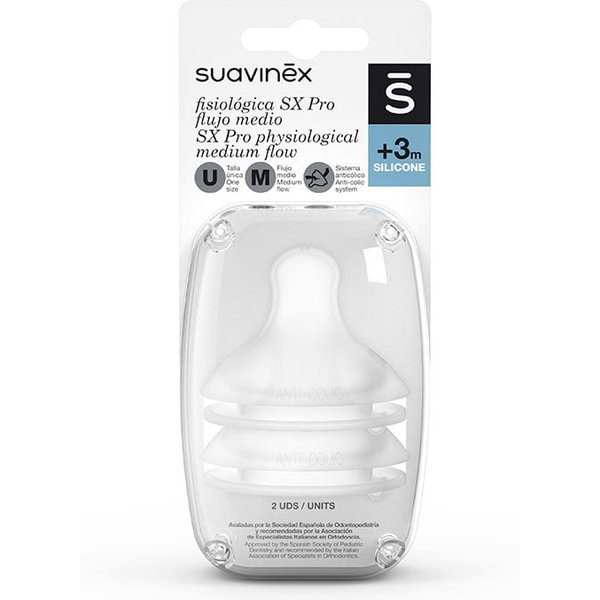 Suavinex Tetina Fisiológica SX Pro Flujo Medio // Precio, Comprar