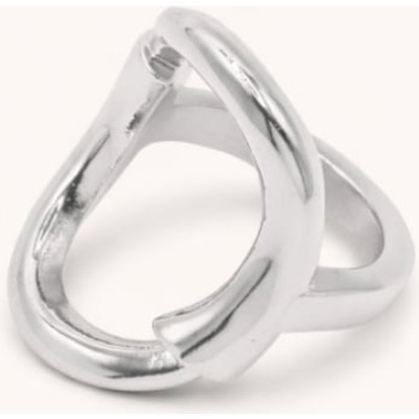 Ciclón Anillo Bucle Plata | Paco Perfumerías