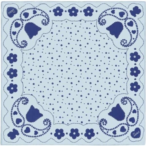Tous Pañuelo Cuadrado Paisley Bandana Azul | Comprar