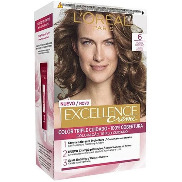 L'Oréal Excellence Creme Nº 6 Rubio Oscuro // Precio, Comprar