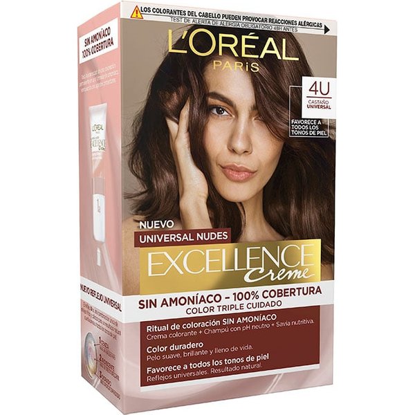 L'Oréal Excellence Universal Nudes Nº 4U Castaño | Precio, Comprar