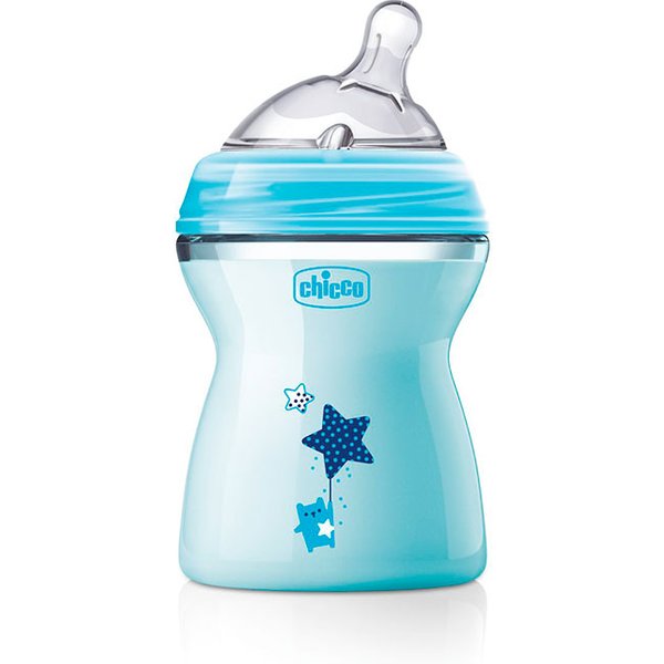 CHICCO Biberón NaturalFeeling Azul 2 Meses+ // Precio, Comprar