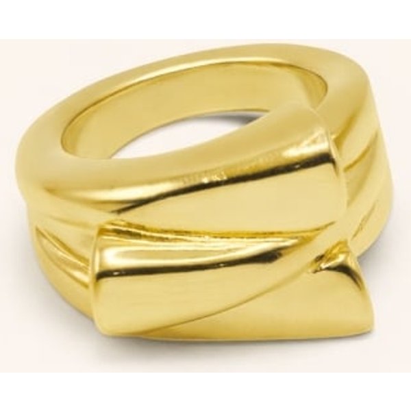 Ciclón Anillo Espiral Oro | Paco Perfumerías