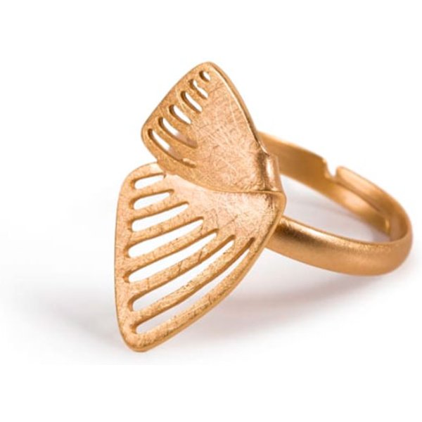 Makadama Anillo Alas Mariposa Color Oro | Paco Perfumerías