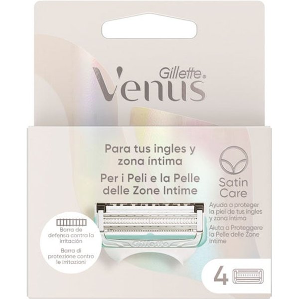 Venus Satin Care Ingles y Zona Íntima Maquinilla Recambios