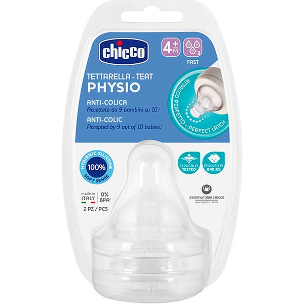 CHICCO Tetina Physio Silicona 4 Meses+ // Precio, Comprar
