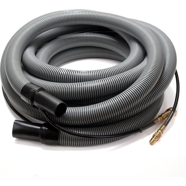 Insider Vacuum Hose, 1-1/2" x 30', Gray with insider solution line and swivel cuffs, Up to 1250 P.S.I., 1 per carton