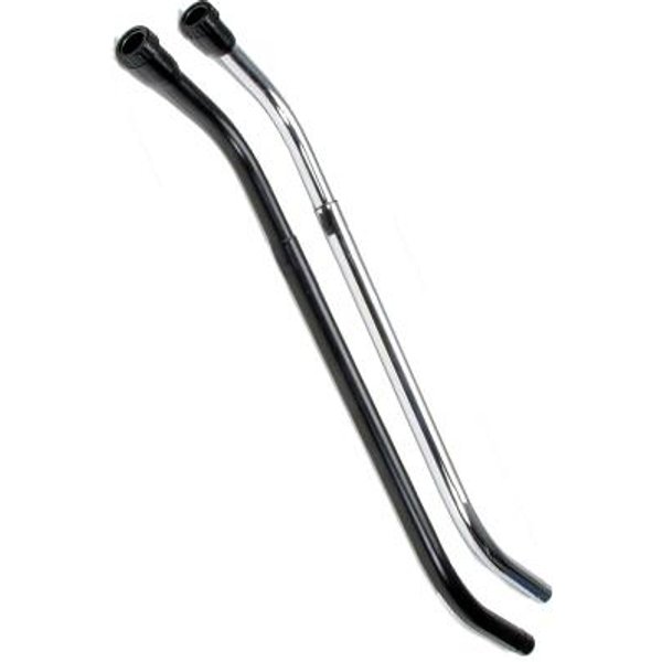 1-1/2" Telescopic S-type wand, Expands from 43" to 58", Black aluminum