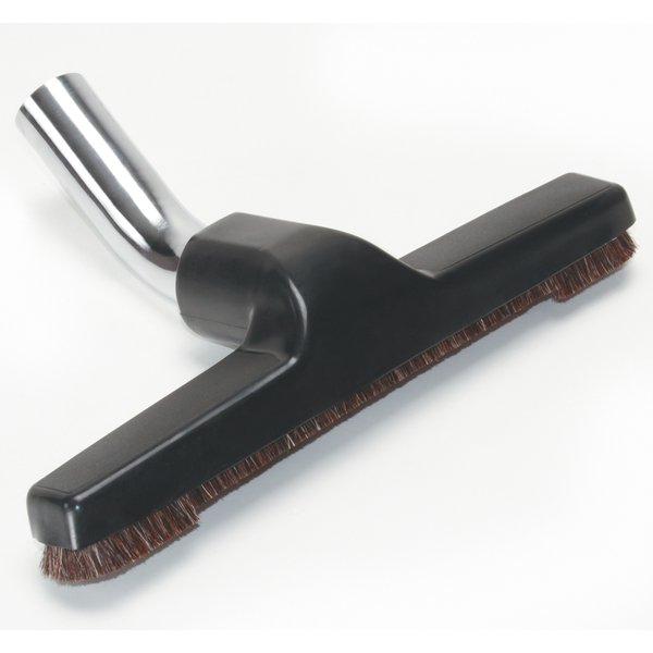 Hard floor tool, 1-1/4" x 10", Friction fit with metal elbow, Black plastic