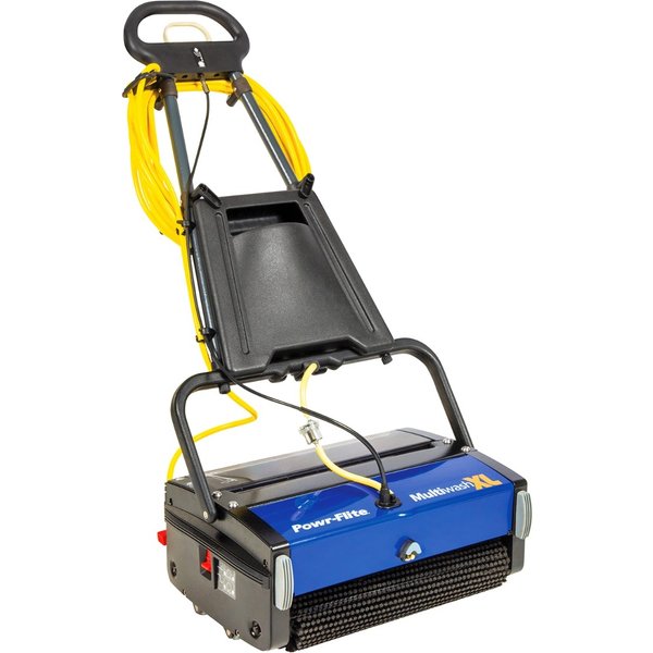 Powr-Flite PFMW18 Multiwash XL Cylindrical Scrubber, 18" Path, 750W, 7500 Sq. Ft./Hr., 40 Ft. Cord