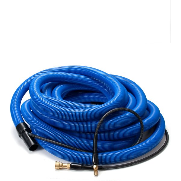 Insider Vacuum Hose, 1-1/2" x 50', Gray with insider solution line and swivel cuffs, Up to 400 P.S.I., 1 per carton