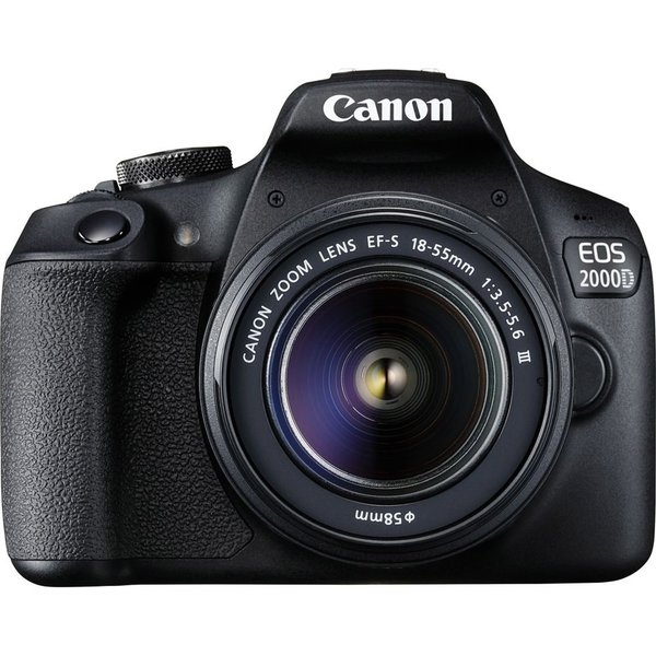 Canon EOS 2000D DSLR Camera with EF-S 18-55 mm f/3.5-5.6 III Lens