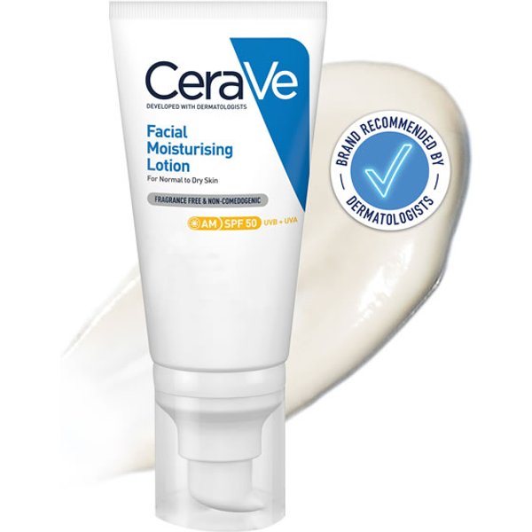 CeraVe AM Facial Moisturising Lotion SPF50 (52ml)
