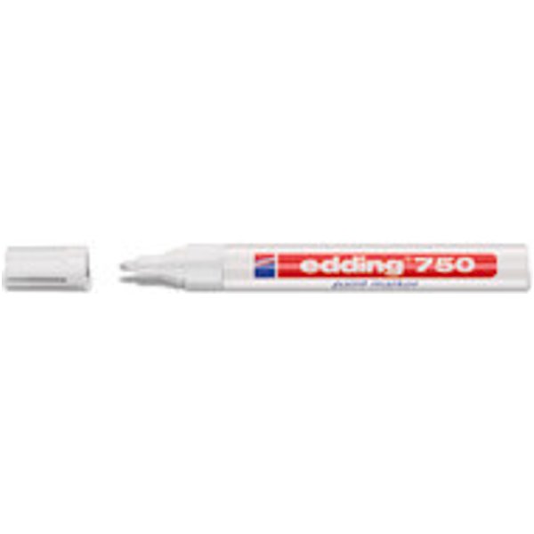 Marcatore a vernice edding 750, bianco, tratto 2-4 mm, punta tonda-image