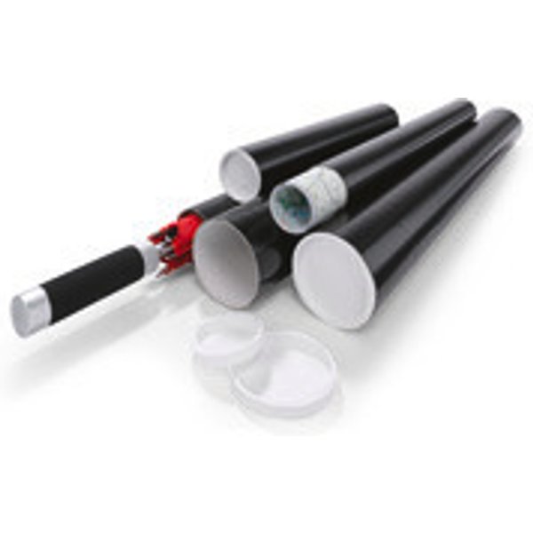 Tubo postale nero, 610 x 50 mm, DIN A1, spessore 1,5 mm-image