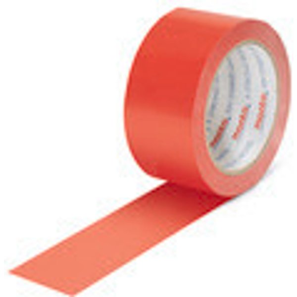 Nastro adesivo (PVC), rosso, larghezza rotolo 50 mm, lunghezza 66 m, 57 µ-image