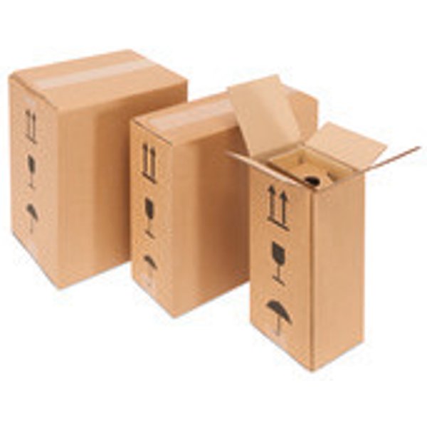 Scatola per bottiglie standard, 134 x 134 x 321 mm, 1 bottiglia-image