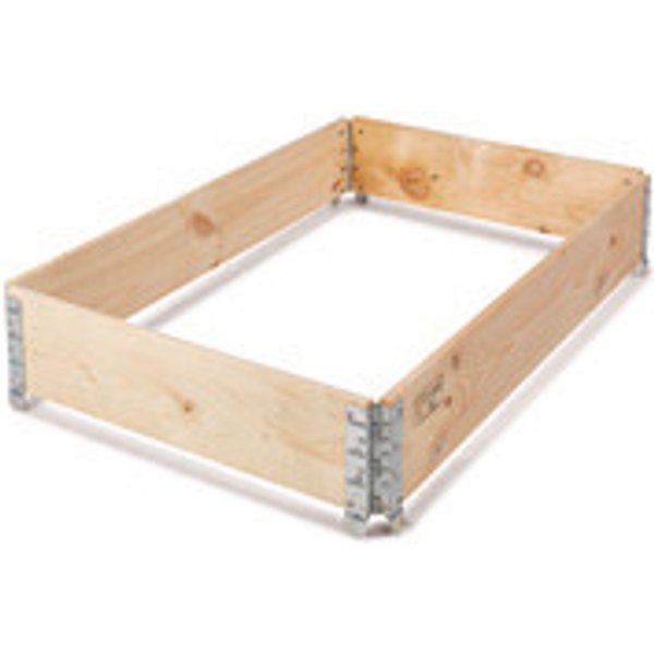 Paretali per pallet, 1200 x 800 x 200 mm, 9 kg, legno, pieghevole/4 cerniere-image