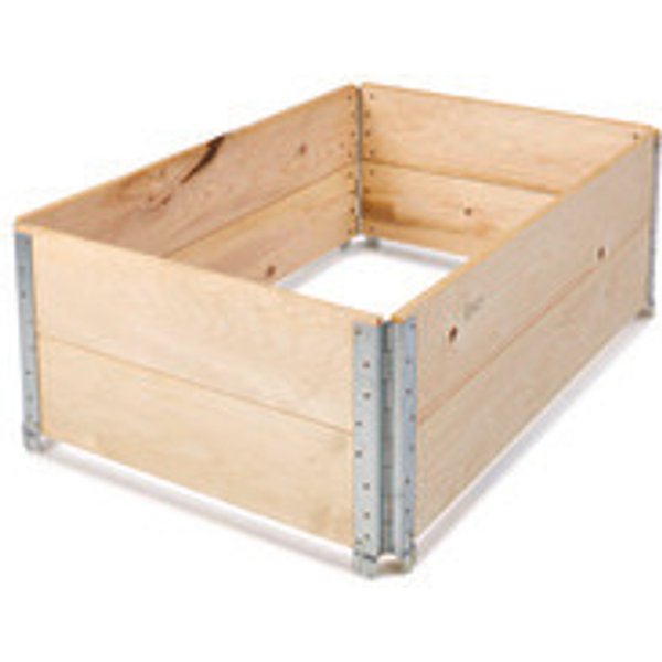 Paretali per pallet, 1200 x 800 x 400 mm, 13 kg, legno, pieghevole/4 cerniere-image
