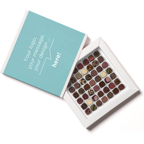 Customizable Chocolate Corporate Gifts Wide Variety Of Gourmet Chocolates In A Personalized Box-image