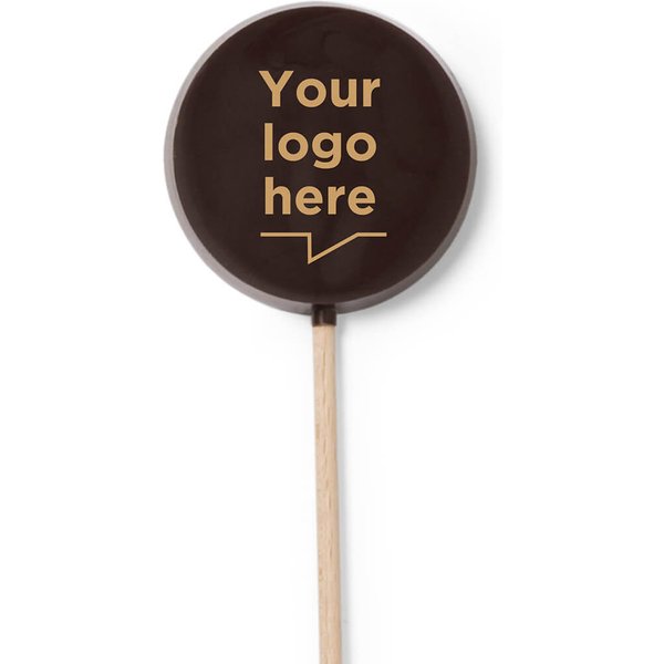 Customizable Chocolate Corporate Gifts Chocolate Lollipops Personalized With Your Logo-image