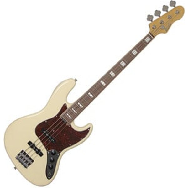 Blade B-1 Classic 4-String Bass Guitar Vintage White