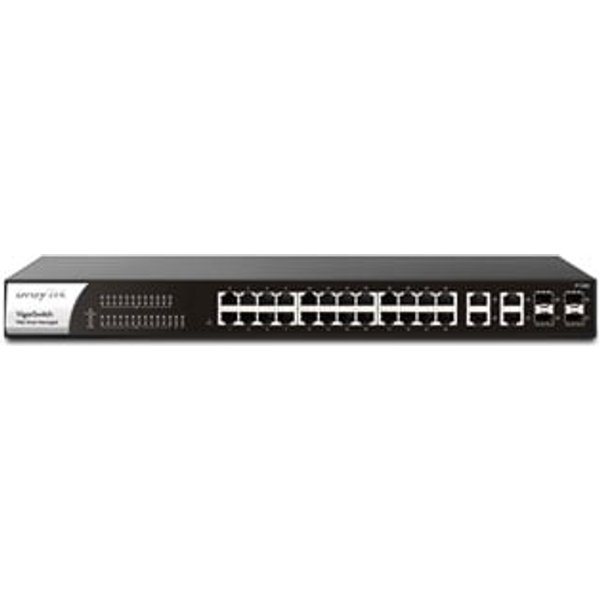 Draytek VigorSwitch P1282 28 Port PoE+ Gigabit Switch