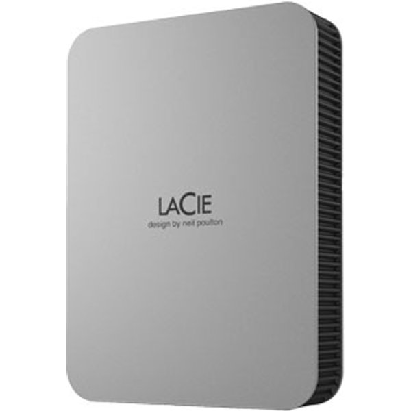 LaCie 5TB Mobile Drive USB3.2 USB-C TB4/USB4 Ready Silver PC/MAC