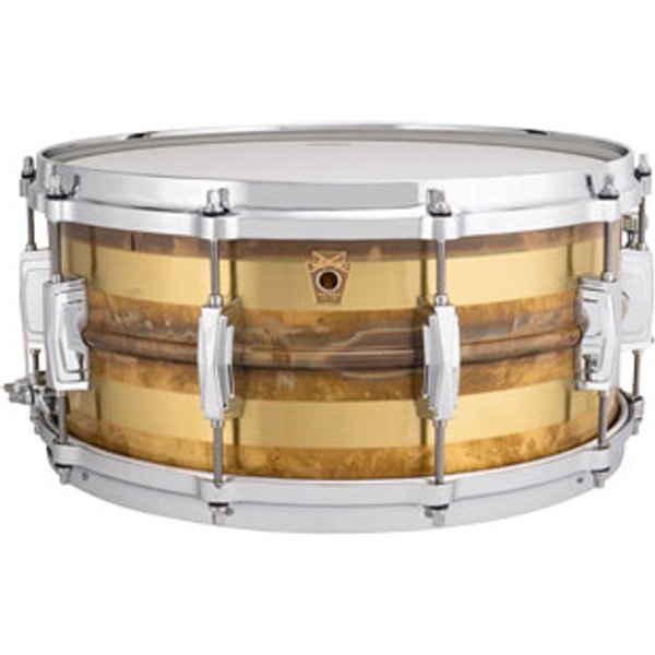 Ludwig 14" x 6.5" Raw Bronze Striped Snare