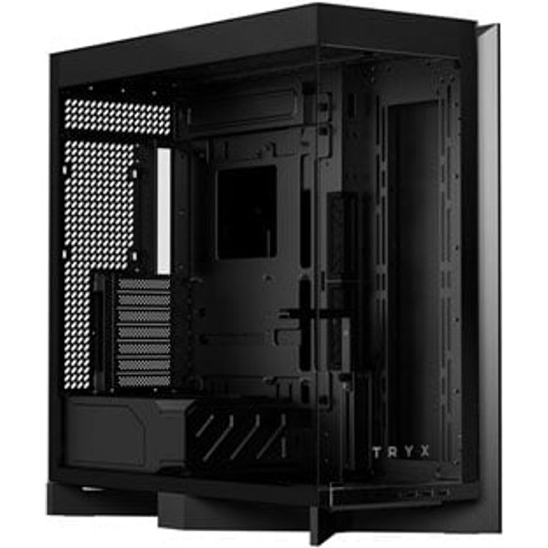 TRYX LUCA L70 Black Mid-Tower Tempered Glass E-ATX PC Gaming Case