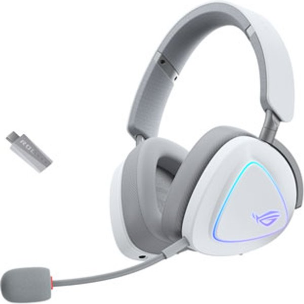 Open Box Asus ROG Delta II Moonlight White Edition Wireless Gaming Hea