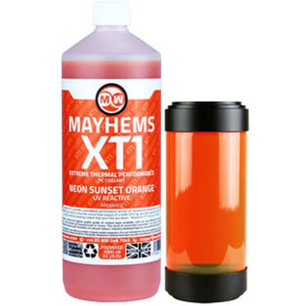 Mayhems XT1 Orange Neon Sunset UV Reactive Premixed Fluid - 1L