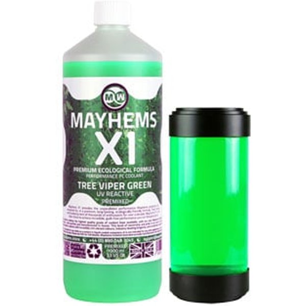 Mayhems X1 Green Tree Viper UV Reactive Premixed Fluid - 1L