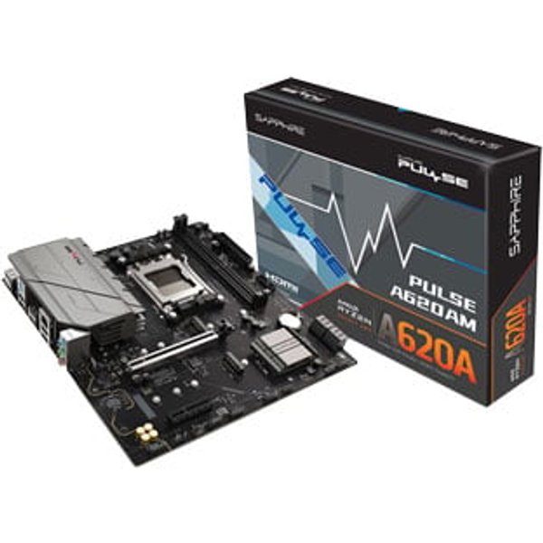Sapphire PULSE A620AM AM5 DDR5 PCIe 4.0 MicroATX Motherboard